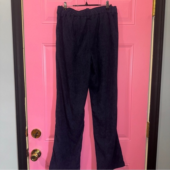 HALARA Navy Blue Corduroy Pants - Picture 3 of 4